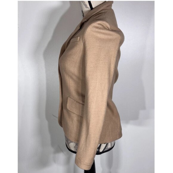 rag & bone Slade Dark Camel Wool Blazer, Women's Size 0 - Picture 5 of 6